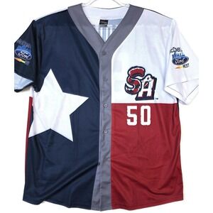 San Antonio Missions Jersey Mens 2XL Texas Flag MILB Baseball Paddack 50 Coyote